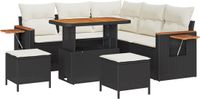 vidaXL Tuinbank Set Zwart en Crème