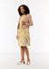 comma Jurk met patroon, relaxed fit, geel, 40
