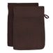 Soleil d'Ocre Lagune Kavel van 2 Handschoenen van Toilet, Katoen, Bruin, 16 x 21 cm