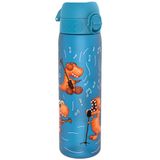 ION8 Waterfles, 500 ml/18 oz, Lekvrij, Makkelijk te Openen, Veilige Vergrendeling, Vaatwasserbestendig, BPA-vrij, Draaghendel, Past in Bekerhouders, Makkelijk Schoon, Geurvrij, Drinkfles Dino Band