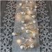 EMOS LED-kerstslinger, zilveren bolletjes met sterren, 1,9 m, warm wit