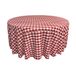 LA Linnen Poly Checkered Round Tablecloth