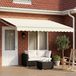 vidaXL Parasol extérieur électrique extensible crème 4 x 3 m
