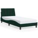 vidaXL Bedframe zonder matras, "Hanko", fluweel, donkergroen, 80x200 cm