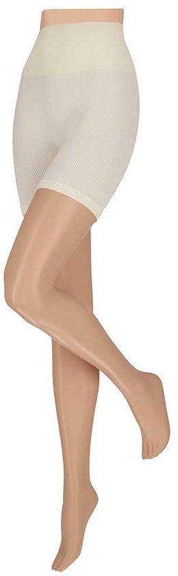Sarlini Morethansocks - Korte legging dames - Ribbed - 2-Pack - Offwhite