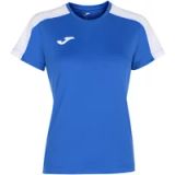 Joma Sportshirt Dames Academy Koninklijk Blauw/Wit Polyester Korte Mouw