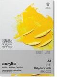 Winsor & Newton Galeria Acrylblok 1-zijdig gelijmd 15 vel 300gr A3