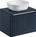 Meuble de salle de bain 60 cm avec lavabo, céramique blanc
