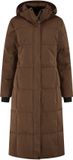 Travelin' Andels Dames - Doudoune d'hiver - Imperméable - Marron foncé