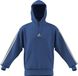 adidas Hombre ESSENTIAL THREE STRIPES FLEECE HOODIE, ray blue/off white, XS