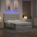 Maison Exclusive - Lit plateforme avec matelas, gris clair, 140x200 cm, velours