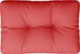 vidaXL Palletkussen 60x40x12 cm stof rood