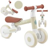 MoMi DEX Loopfiets - Opvouwbare Kinderfiets vanaf 1 Jaar - Lichtgewicht - Verstelbaar Zadel - Beige