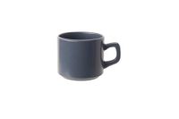 Cosy & Trendy Set van 12 koffiekopjes van aardewerk, blauw, 18 cl-stapelbaar
