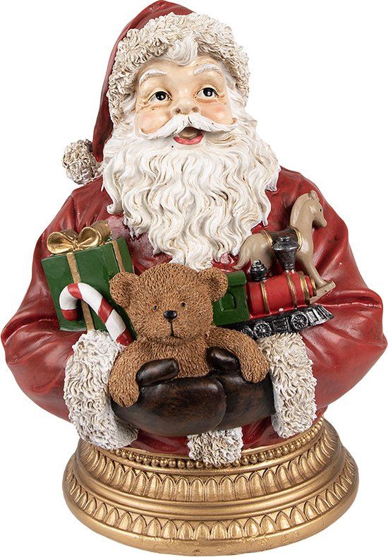 Clayre & Eef Kerstman - 29 cm - Rood