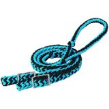 Weaver Nylon gevlochten leer, teugellichaam, Hurricane, Hurricane Blue/Black