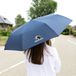 Parapluie pliable personnalisé - Bleu marine