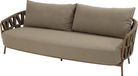 4 Seasons Outdoor Biarritz 3-zits bank Bruin / Terre, Amber