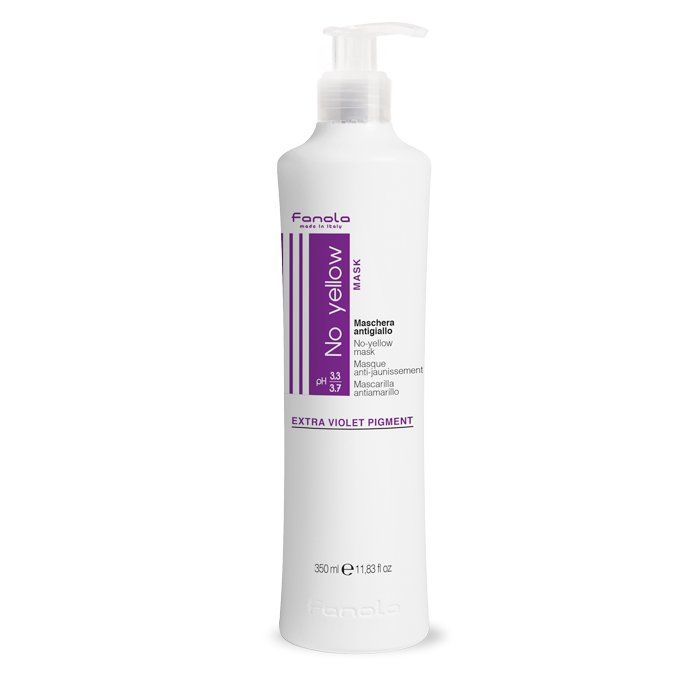 Fanola No Yellow Haarmasker - 350ml - Blond Haar - Anti-vergeling