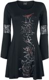 Alchemy England Bleeding Rose Dames Midi-jurk - zwart - XXL