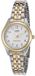 Casio LTP-1129G-7B Dameshorloge - Ø 26 mm - Quartz - Bicolor (Zilver/Goud) - RVS Band - Witte Wijzerplaat - Klassiek & Elegant