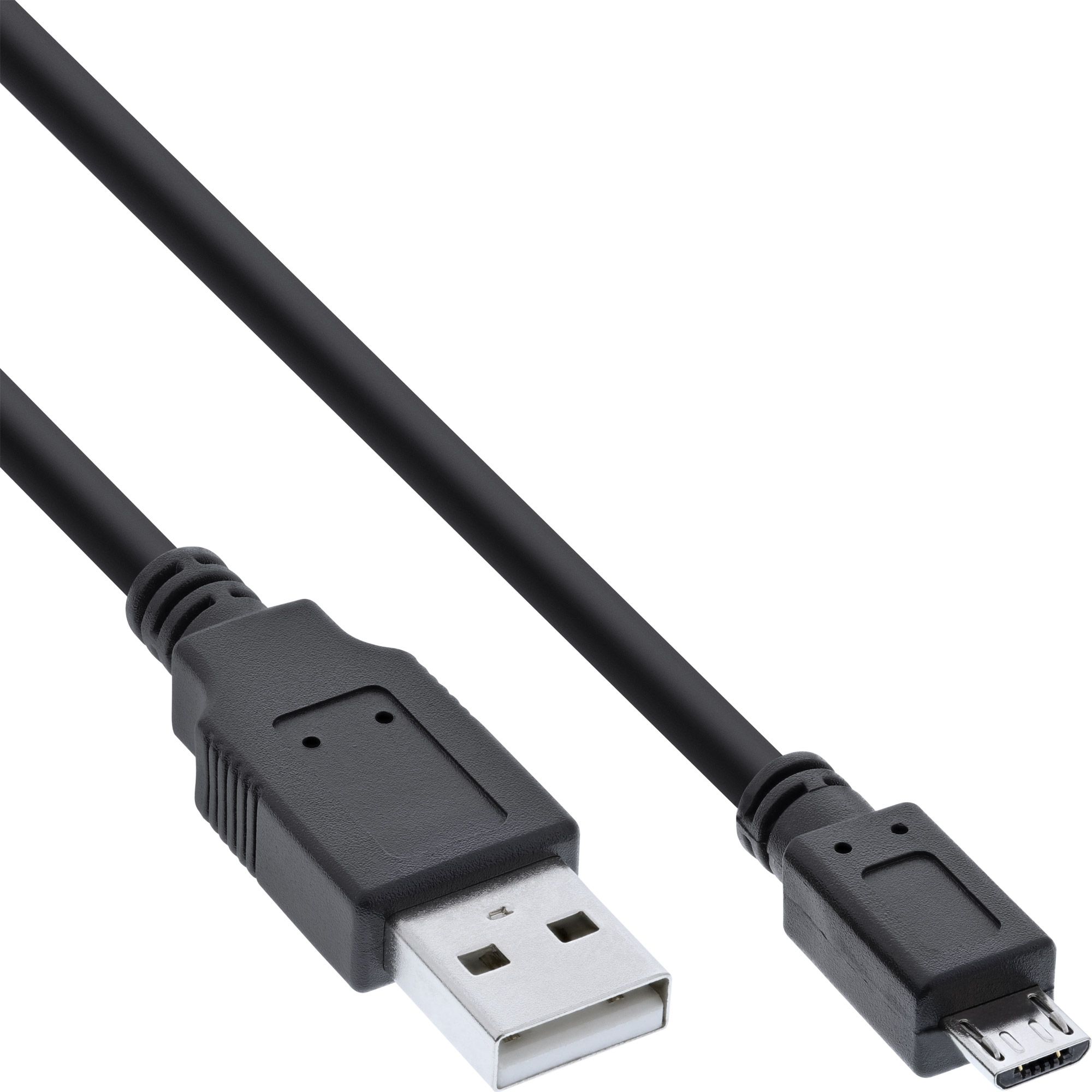 InLine 31710 USB-kabel 1 m USB A Micro-USB B Zwart