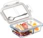Lexium boîtes repas verre - Rectangulaire - Transparent - 1,04 L