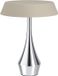 EGLO Turcio Tafellamp - Oplaadbaar - 20 cm - Chroom/Zandkleur/Beige - Instelbaar wit licht