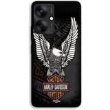Maniacase Hoesje voor Xiaomi Redmi 13C 5G Harley Davidson mini-poster met adelaar-logo