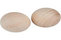 Houten Rayher Houten ballen zonder boring Ã 40 mm, 2 stuks