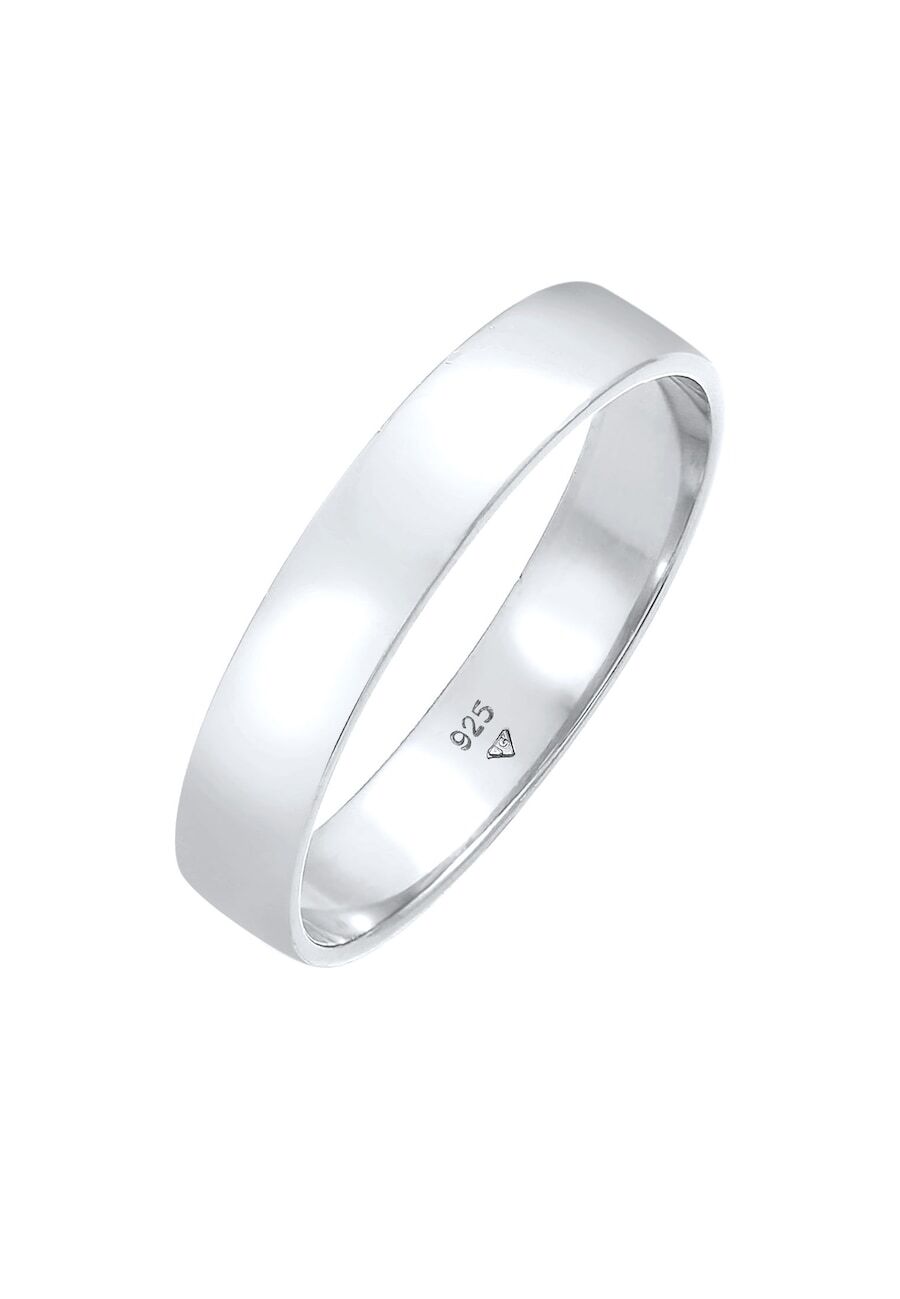 KUZZOI KUZZOI KUZZOI Ring Heren Band Ring Minimal Basic Vriendschap in 925 Sterling Zilver Mannen sieraden