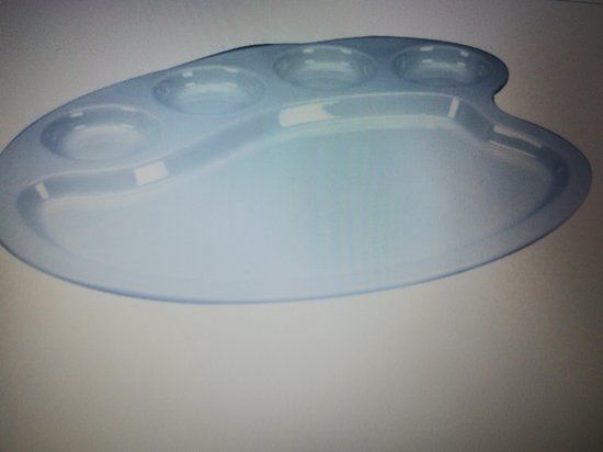 Cosy & Trendy Schilderpalet Serveerschaal - Wit - 23,80x28,30cm