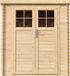Timbela M309F - Houten tuinhuis - 3,53 m² - 204x204xH200 cm - zonder vloer