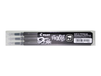 Pilot FriXion Point - Zwart - 3 stuks