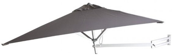 Easysol Muurparasol Vierkant - 200x200cm - Taupe - Parasol met muurbevestiging Waarom is een <lt/>a href=https://www.bol.com/nl/i/-/N/13027/ target=_blank"<gt/>parasol<lt/>/a<gt/> onmisbaar in de tuin