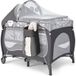 Costway Parc pour bébé 5-en-1 avec matelas et moustiquaire, lit de bébé convertible avec table à langer, 3 jouets mignons et boîte à musique, sac de transport, charge de 9 kg pour 0-36 mois, gris