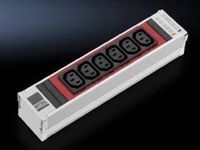 Rittal DK 7856.082 power uitbreiding Binnen 6 AC-uitgang(en) Aluminium, Rood