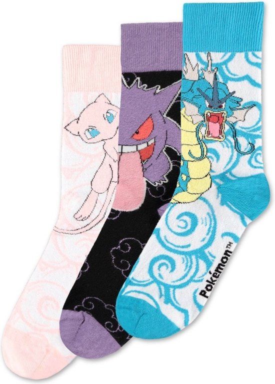 Difuzed Pokémon Crew Socks Heren Sokken - meerkleurig - EU 39-42