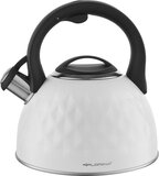 Floria Florina Diamond Fluitketel - 2.5L - RVS - Mat Wit - Geschikt voor Alle Warmtebronnen