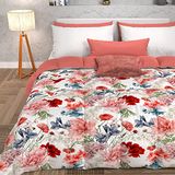 PETTI Artigiani Italiani - Winterdekbed, tweepersoonsbeddekbed, eenkleurig, witte digitale print, 100% anti-allergische microvezel, gemaakt in Italië