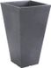 Pro Garden Bloempot/plantenpot - antraciet - kunststof - H45 cm - binnen/buiten gebruik