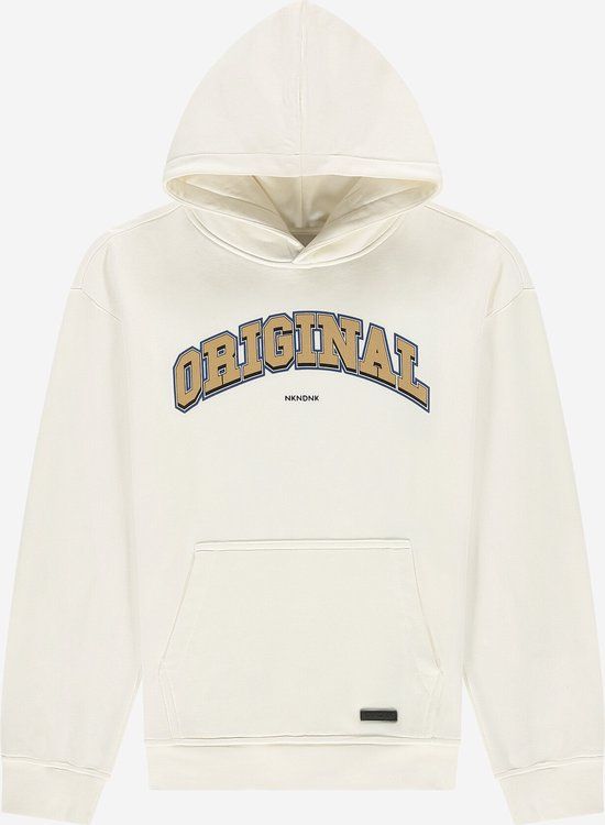 Nik&Nik Jongens Hoodie Original - Off wit - Maat 128 - Ecru