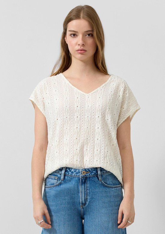 QS s.Oliver QS T-shirt crème