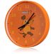 DieMaus - Horloge mural pour Enfants - Souris - Orange