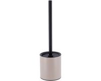 Tendance Toilet/badkamer toiletborstel met houder - Urban Stone - taupe - 10 x 37 cm