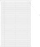vidaXL Venetiaanse jaloezie wit 150 x 80 cm 25 mm PVC