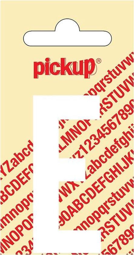 Pickup Plakletter Nobel 60 mm wit E
