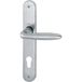 HOPPE deurklink VERONA - op schild PZ 88, messing verchroomd mat