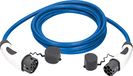 as - Schwabe Type 2 oplaadkabel voor hybride en elektrische auto's 11 kW / 10 m / 16 A / 400 V - E-Auto EV/PHEV modus 3 oplaadkabel 3-fase - inclusief opbergtas - weerbestendig IP44 - blauw, 65106