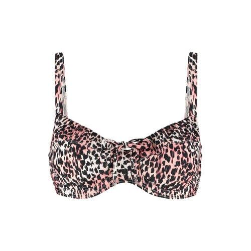 Cyell niet-voorgevormde beugel bikinitop zwart/ecru/roze